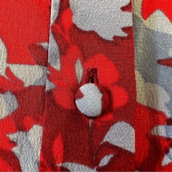 Alexis 100% Silk Floral Danijela Ruffled Blouse Top SZ Medium - Picture 7 of 14